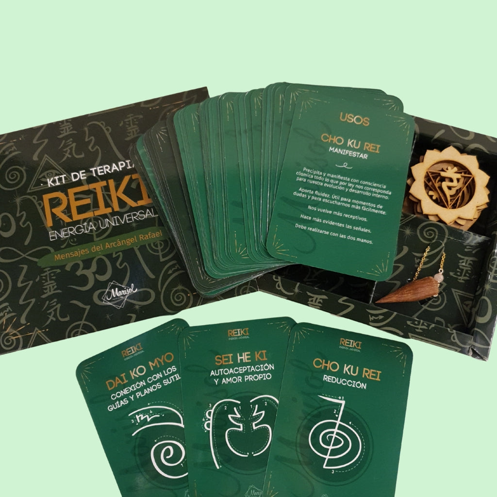 KIT DE TERAPIA REIKI CON EL ARCÁNGEL RAFAEL